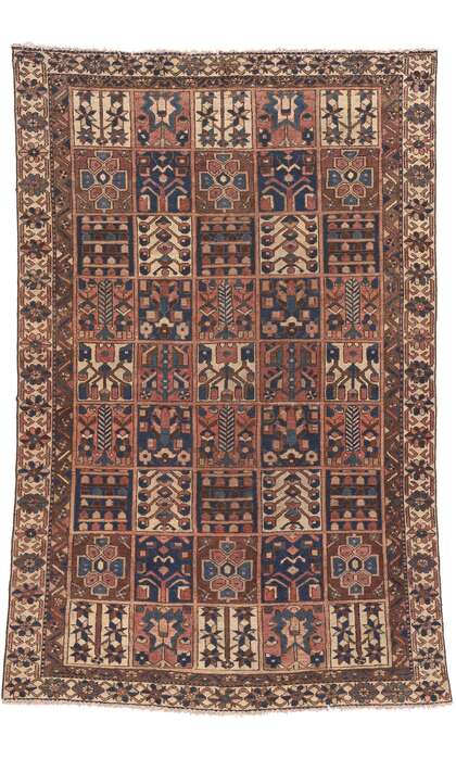 6 x 9 Vintage Persian Bakhtiari Rug 75872