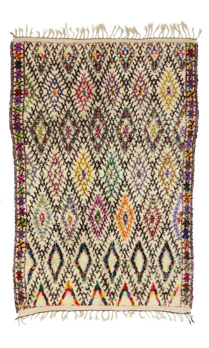 7 x 10 Vintage Moroccan Beni Ourain Rug 20695