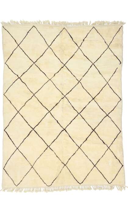 7 x 9 Modern Moroccan Beni Ourain Rug 20762