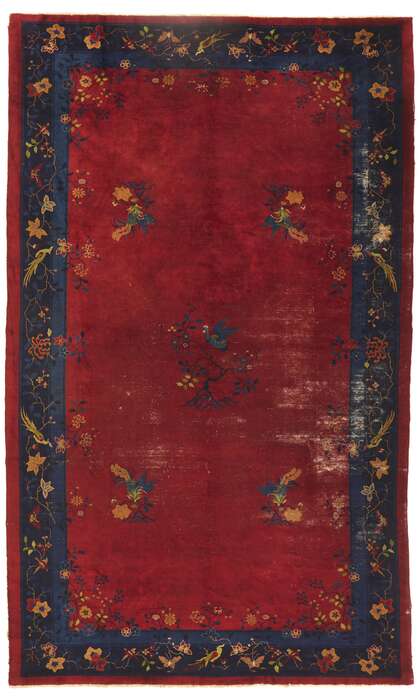 9 x 15 Antique Chinese Peking Rug 78313