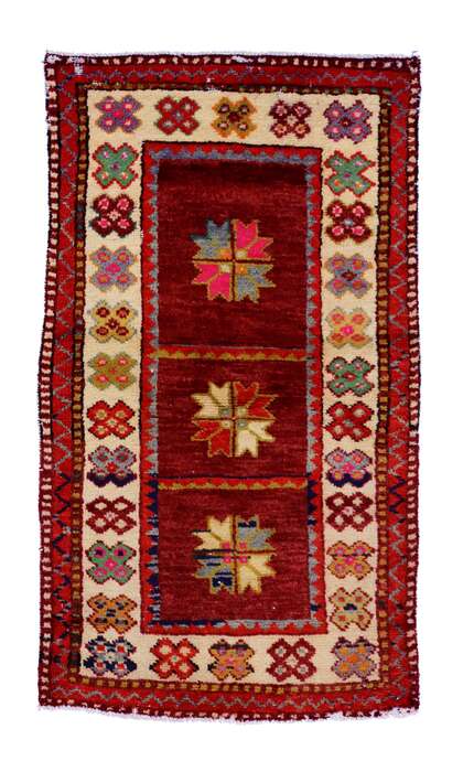 3 x 4 Colorful Oushak Rug 51765