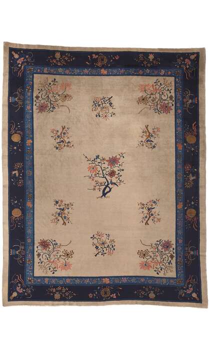 9 x 11 Antique Chinese Peking Rug 77230