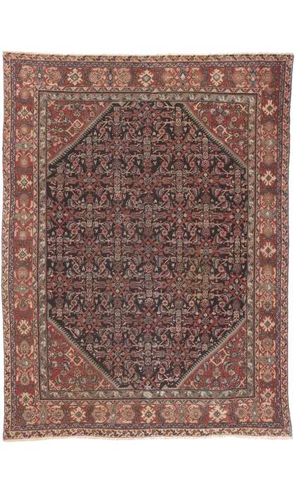 9 x 12 Antique Persian Mahal Rug 74576