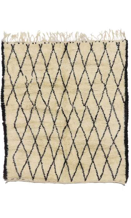 6 x 7 Beni Ourain Moroccan Rug 21349