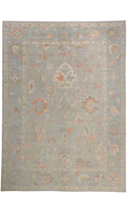 10 x 14 Modern Oushak Rug 80922