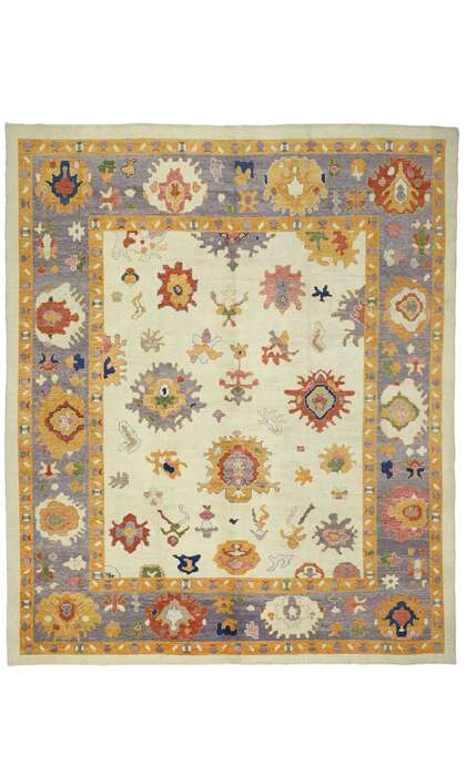 13 x 16 Colorful Oushak Rug 52379