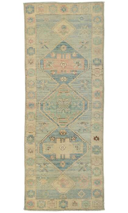 3 x 7 Colorful Oushak Rug 80825