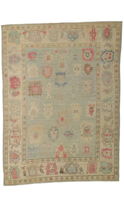 6 x 8 Colorful Oushak Rug 80887