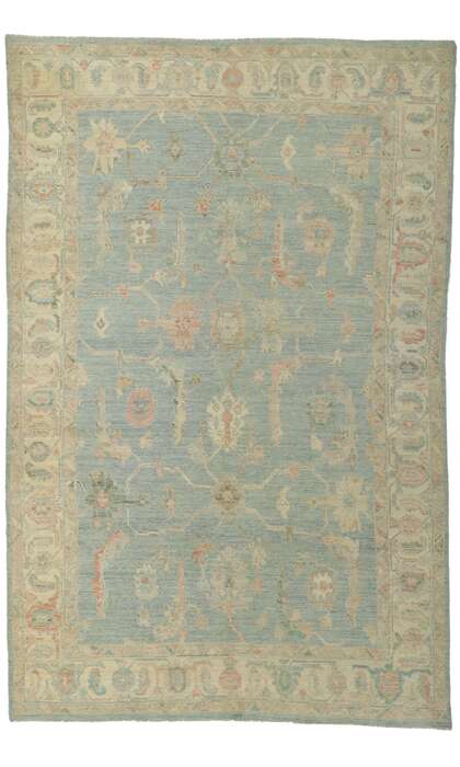 6 x 9 Colorful Oushak Rug 80892