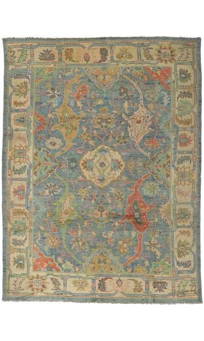 9 x 12 Colorful Oushak Rug 80729