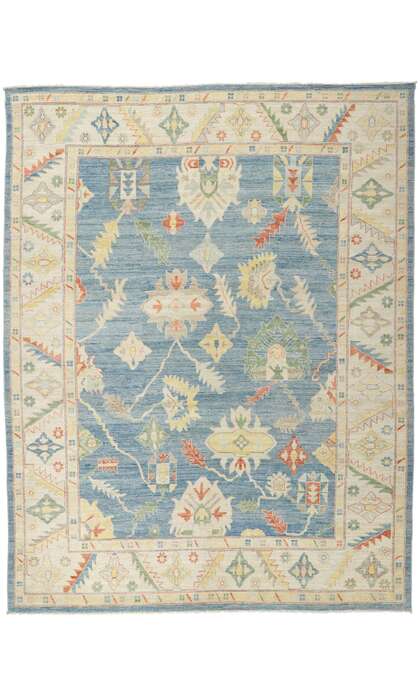 9 x 12 Colorful Oushak Rug 80958