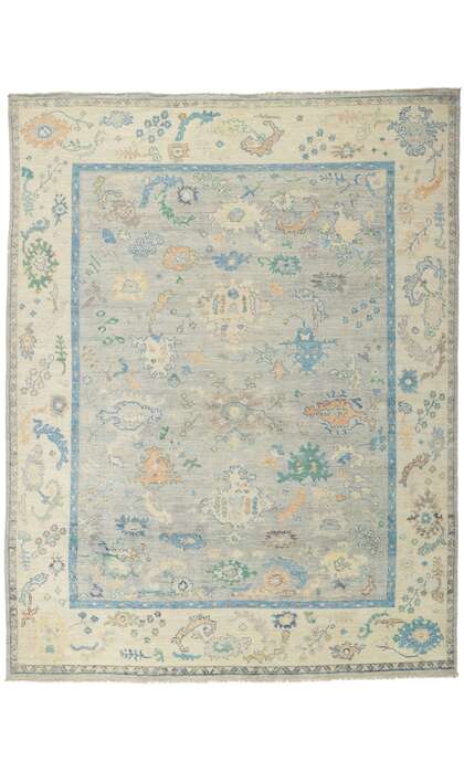 9 x 12 Colorful Oushak Rug 80960