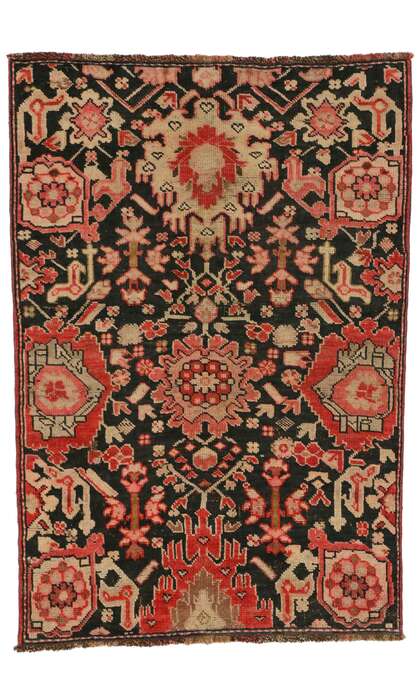 3 x 4 Vintage Turkish Oushak Rug 51769