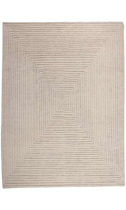 9 x 12 Neutral High-Low Modern Rug 30817