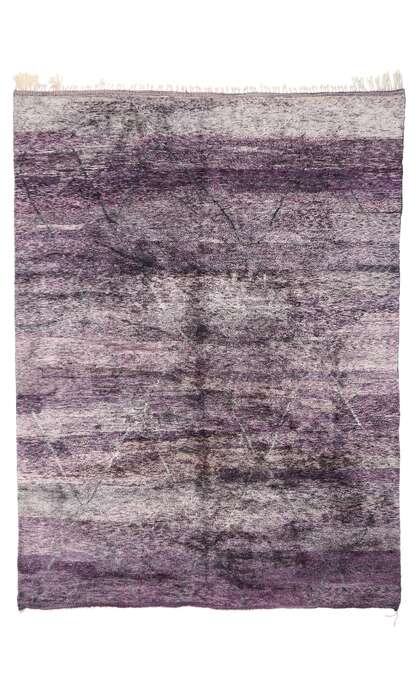 10 x 14 Modern Purple Beni Mrirt Moroccan Rug 20524