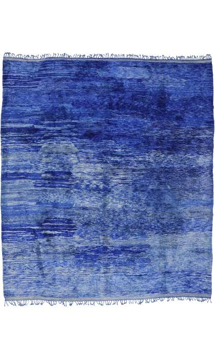 12 x 14 Modern Blue Beni Mrirt Moroccan Rug 21168