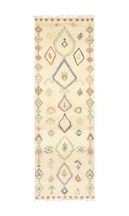 4 x 12 Colorful Moroccan Rug Runner 80620