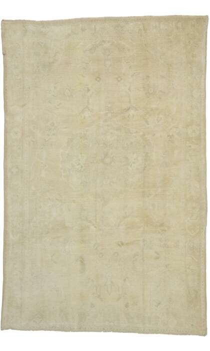 5 x 8 Neutral Muted Oushak Rug 52500
