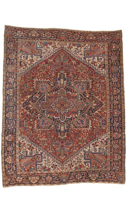 10 x 12 Vintage Persian Heriz Rug 76648