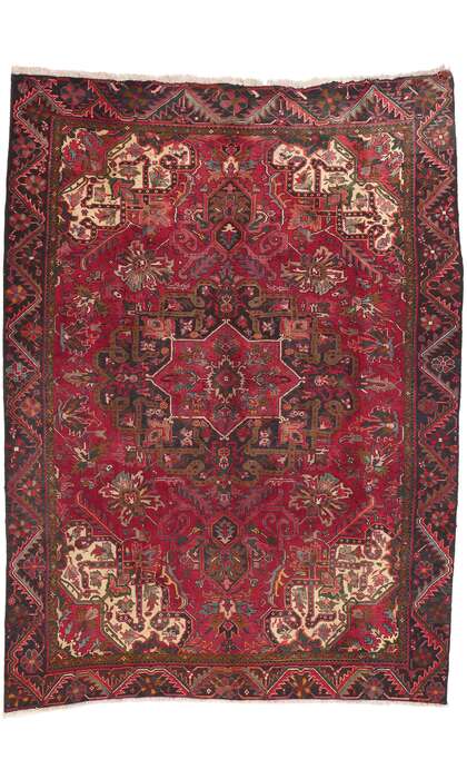 8 x 11 Vintage Persian Heriz Rug 76231