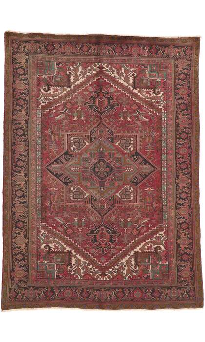 8 x 11 Vintage Persian Heriz Rug 75900