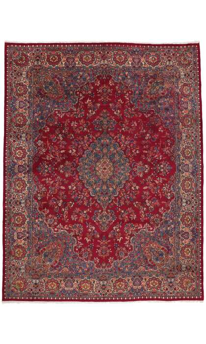 10 x 13 Vintage Persian Kerman Rug 77718