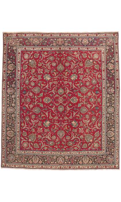 10 x 11 Vintage Persian Tabriz Rug 73462