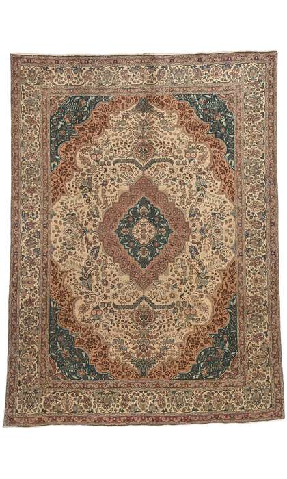 8 x 11 Vintage Persian Tabriz Rug 76476