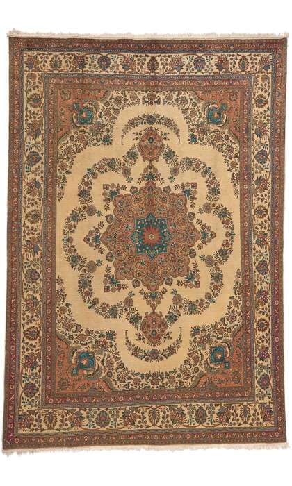 8 x 12 Vintage Persian Tabriz Rug 76361