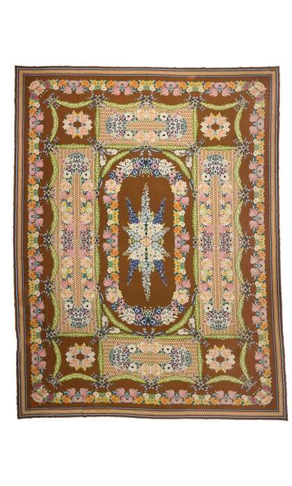 16 x 21 Antique Portuguese Arraiolos Rug 77321