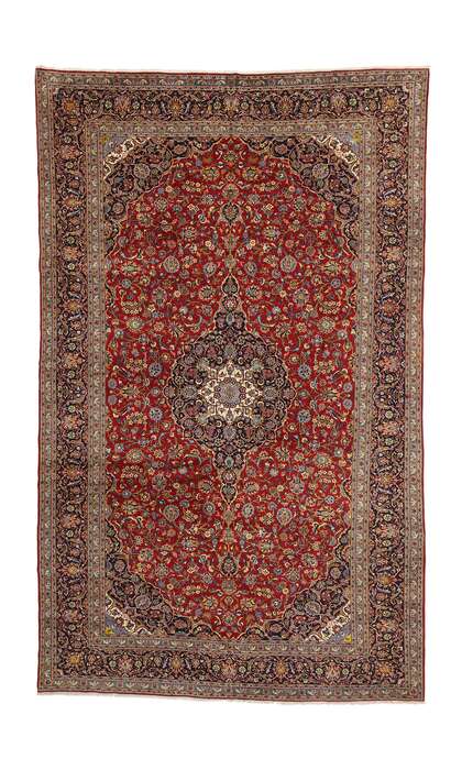 11 x 17 Vintage Persian Kashan Rug 76210
