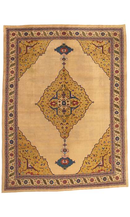 10 x 14 Antique Indian Agra Rug 52657