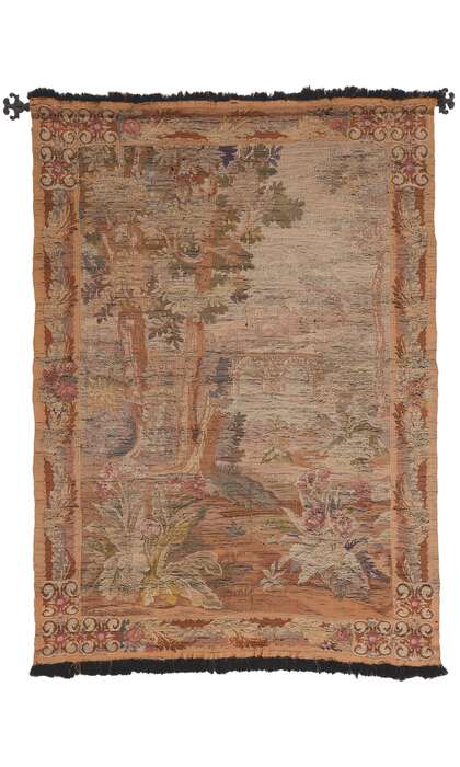 5 x 6 Antique French Aubusson Tapestry 78653