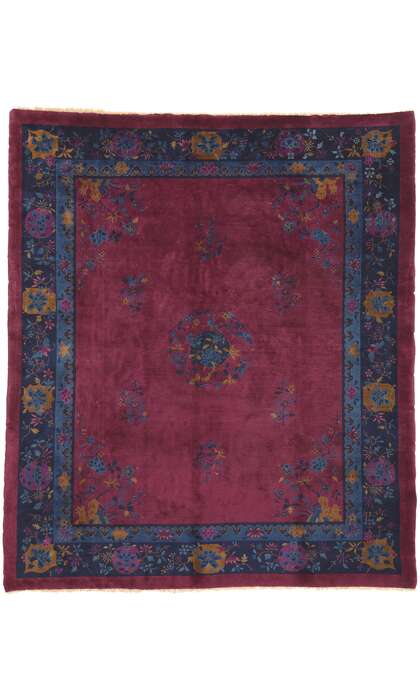 8 x 9 Antique Chinese Art Deco Rug 77189