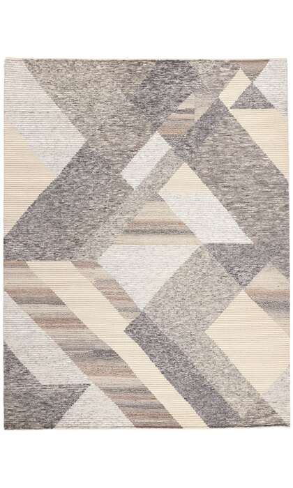 9 x 12 Earth-Tone Abstract Moroccan Rug 30984