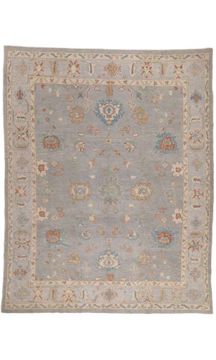 9 x 12 Modern Oushak Turkish Rug 53431