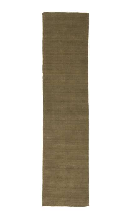 2 x 9 Solid Olive Green Modern Rug 30996