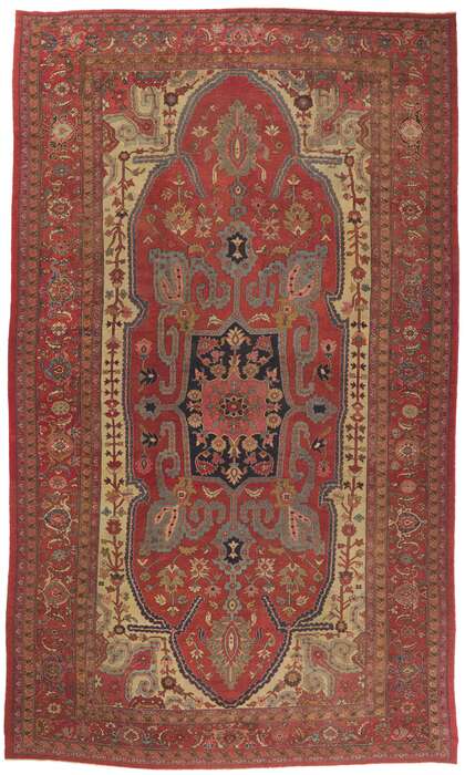 11 x 19 Antique Persian Bakshaish Rug 77359