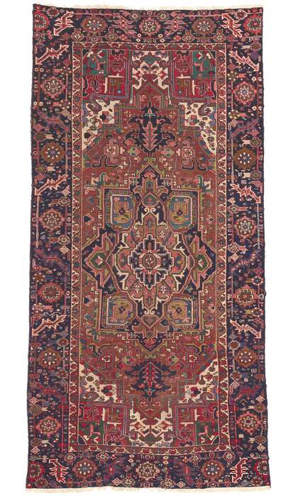 5 x 10 Antique Persian Heriz Rug 72658