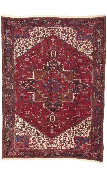 9 x 12 Vintage Persian Heriz Rug 60307