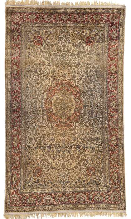 5 x 9 Persian Silk Qum Rug 78556