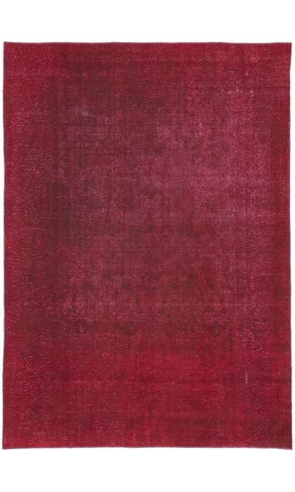 8 x 12 Vintage Red Overdyed Rug 60763