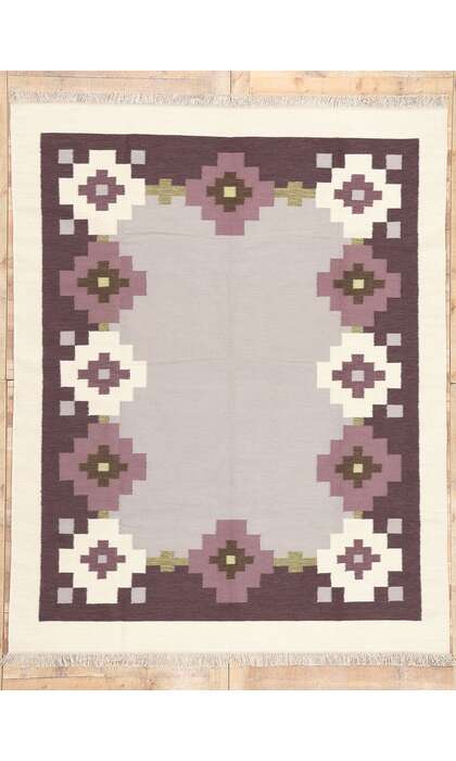 8 x 10 Swedish Inspired Kilim Rug 31002