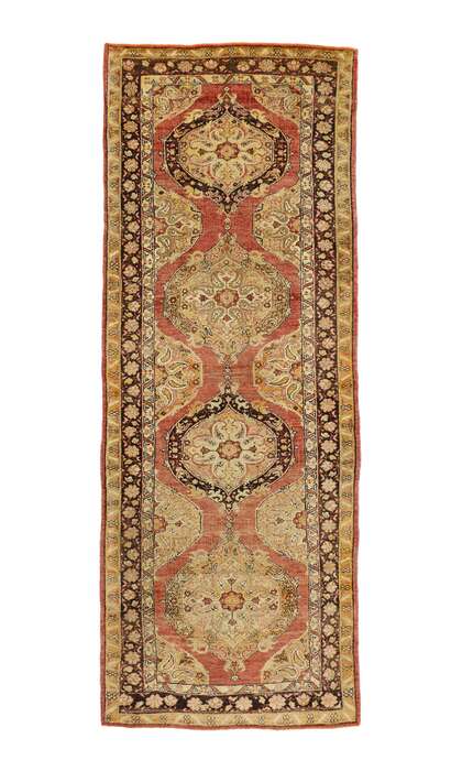 4 x 11 Vintage Turkish Oushak Rug 51056