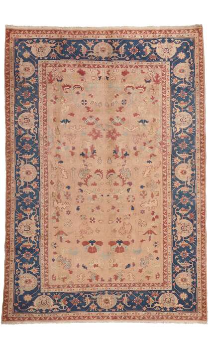 9 x 13 Vintage Turkish Oushak Rug 74185