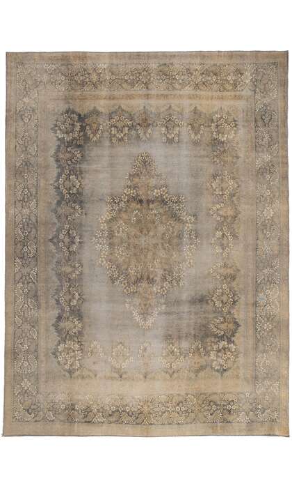 9 x 13 Vintage Industrial Chic Turkish Rug 60762