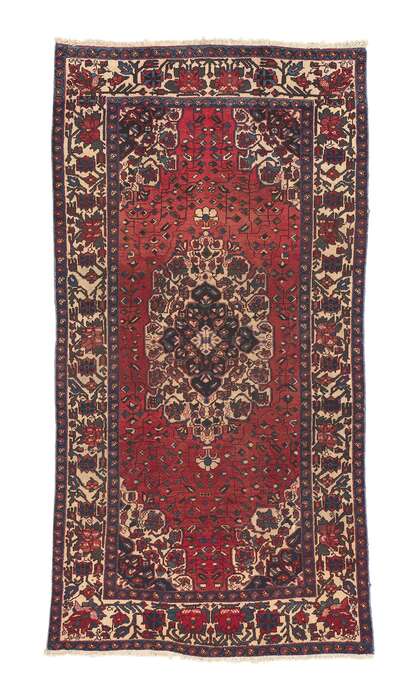 5 x 10 Vintage Persian Mahal Rug 74581