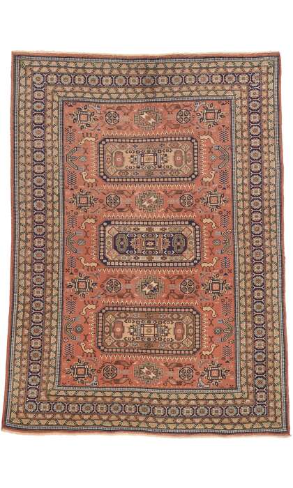 7 x 10 Vintage Persian Ardabil Rug 74930