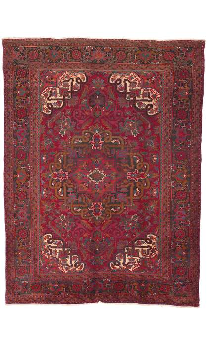 8 x 11 Vintage Persian Heriz Rug 76234