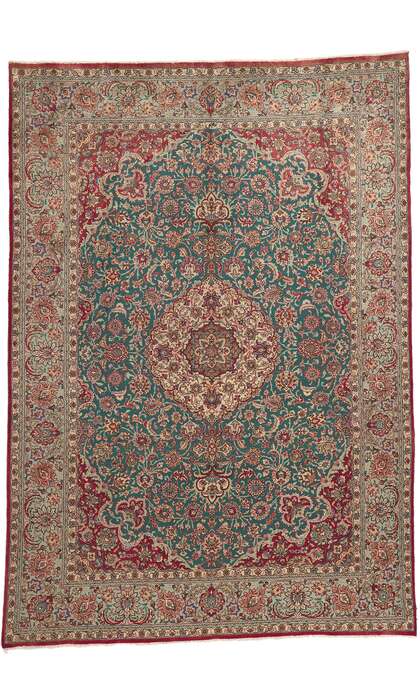8 x 12 Vintage Persian Tabriz Rug 75351